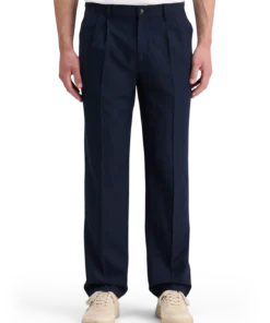 Scotch & Soda 178674 Relaxed straight fit pleated wool blend  trousers