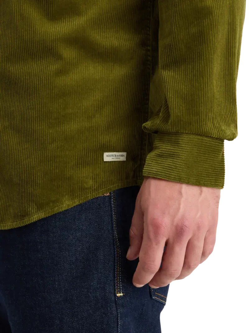 Scotch & Soda 178709 Solid corduroy shirt - Image 4