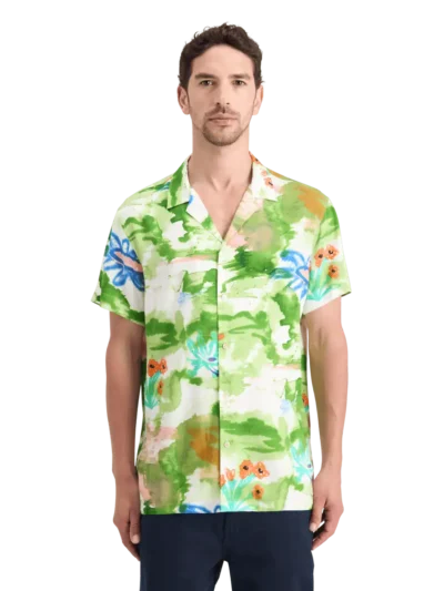 Alternative view of Scotch & Soda 178739 Regular fit ecovero AOP shirt
