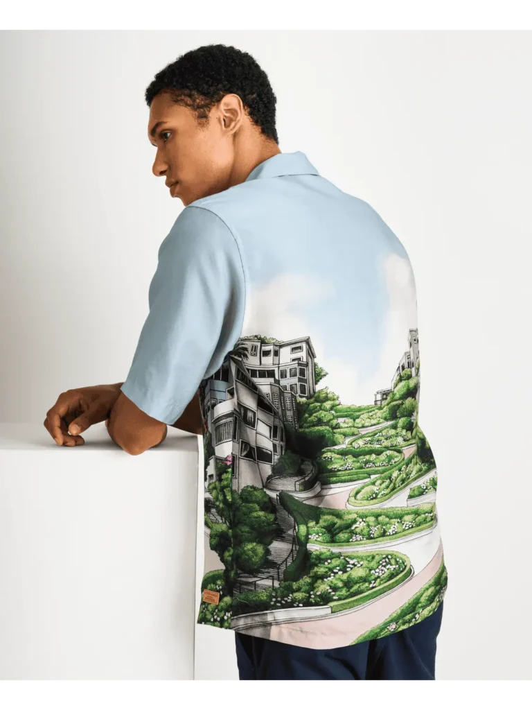 Scotch & Soda 178740, Relaxed fit Tencel AOP shirt - Image 3