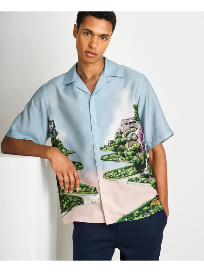 Scotch & Soda 178740, Relaxed fit Tencel AOP shirt