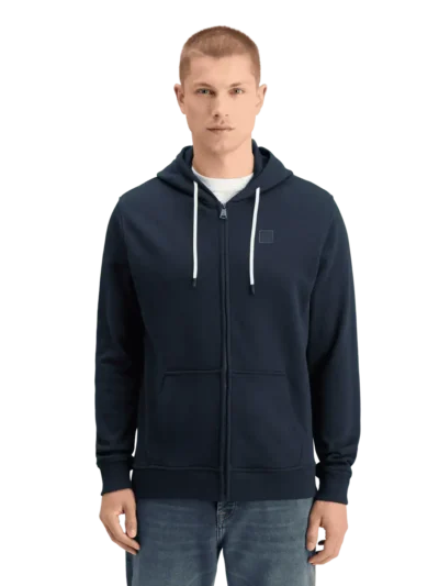 Alternative view of Scotch & Soda 178745 Essential logo badge zip-through hoodie