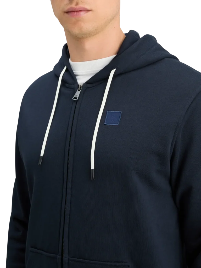 Scotch & Soda 178745 Essential logo badge zip-through hoodie - Image 4
