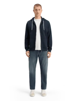 Scotch & Soda 178745 Essential logo badge zip-through hoodie