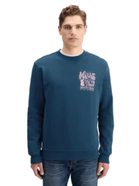 Scotch & Soda 178751 weatshirt with left chest artwork