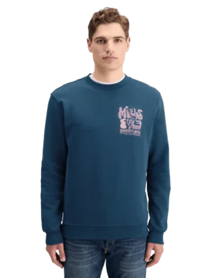 Scotch & Soda 178751 weatshirt with left chest artwork