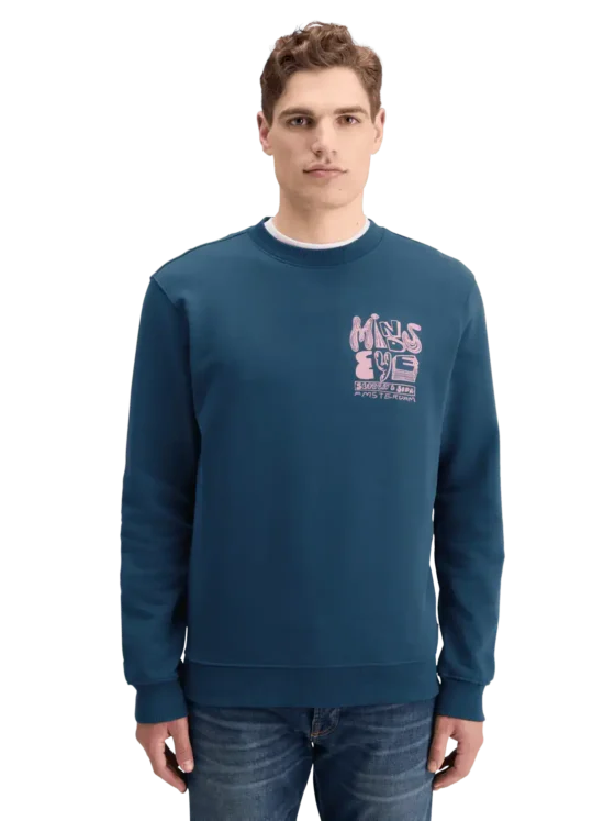 Scotch & Soda 178751 weatshirt with left chest artwork