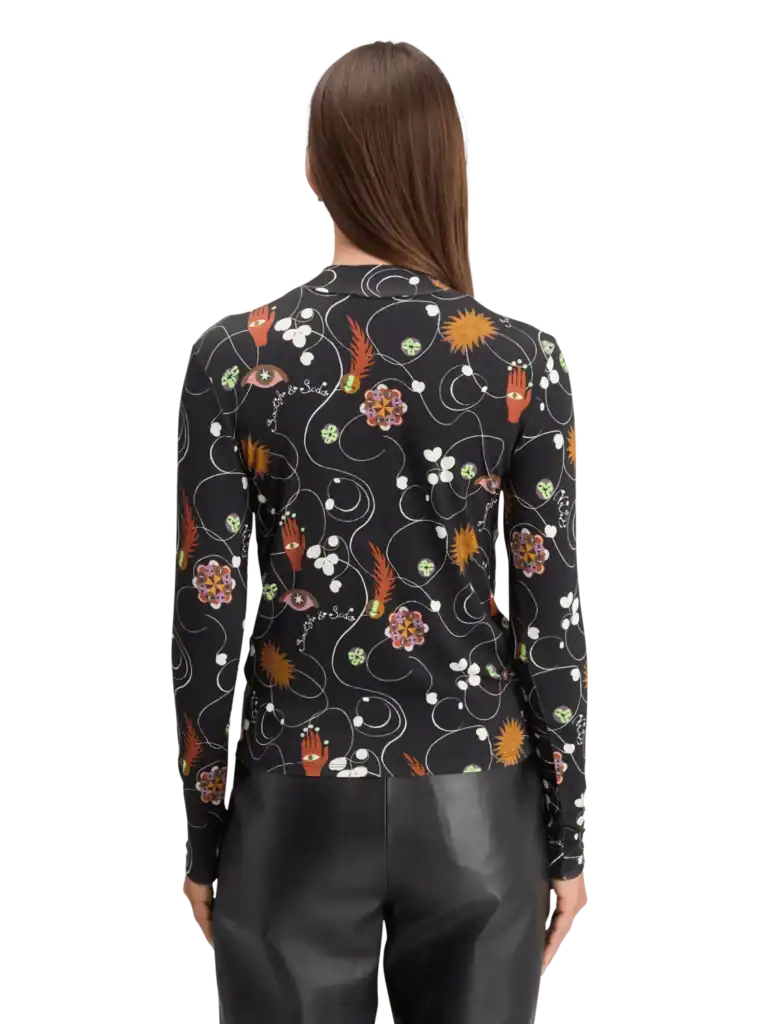 Scotch & Soda  AOP Printed Long Sleeve T-shirt - Image 3