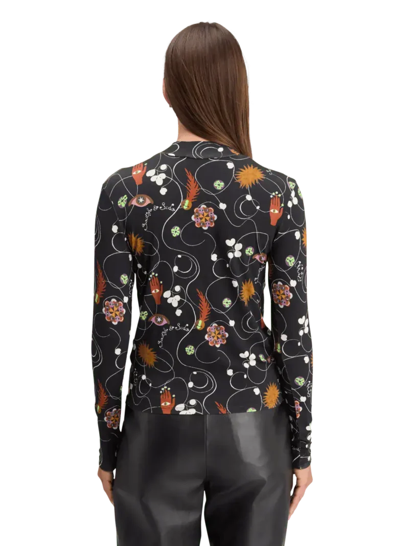 Scotch & Soda  AOP Printed Long Sleeve T-shirt - Image 3