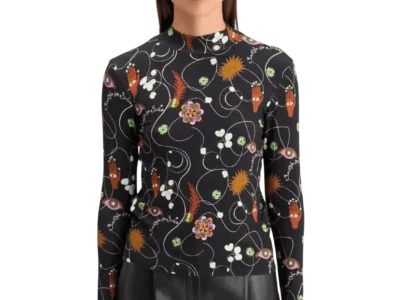 Scotch & Soda  AOP Printed Long Sleeve T-shirt