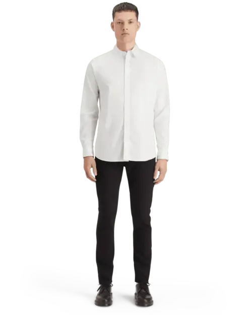 Scotch & Soda  Essential Oxford Solid shirt White