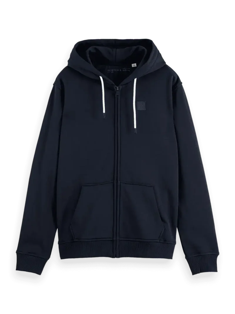 Scotch & Soda 178745 Essential logo badge zip-through hoodie - Image 6