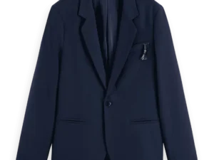 Scotch & Soda Relaxed wool-blend single button jacket