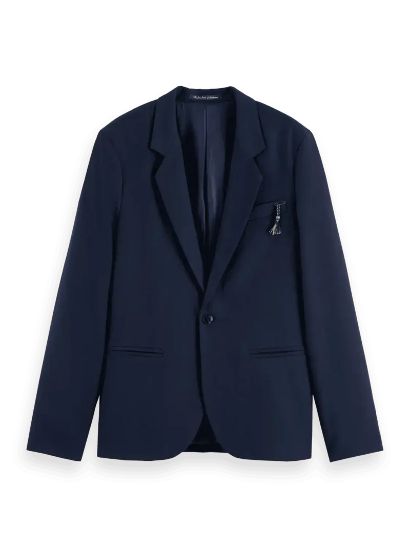 Scotch & Soda Relaxed wool-blend single button jacket