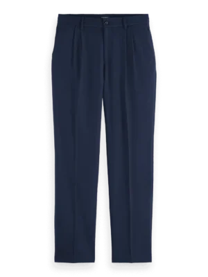 Scotch & Soda 178674 Relaxed straight fit pleated wool blend trousers image4