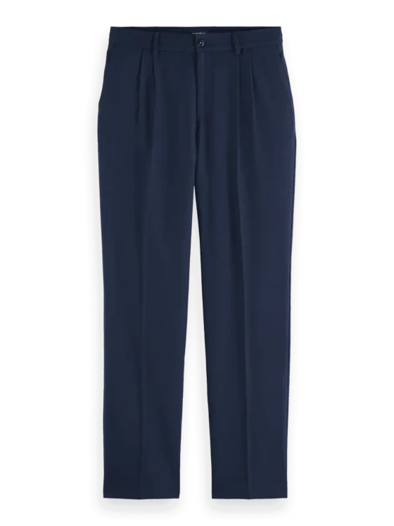Scotch & Soda 178674 Relaxed straight fit pleated wool blend  trousers - Image 6