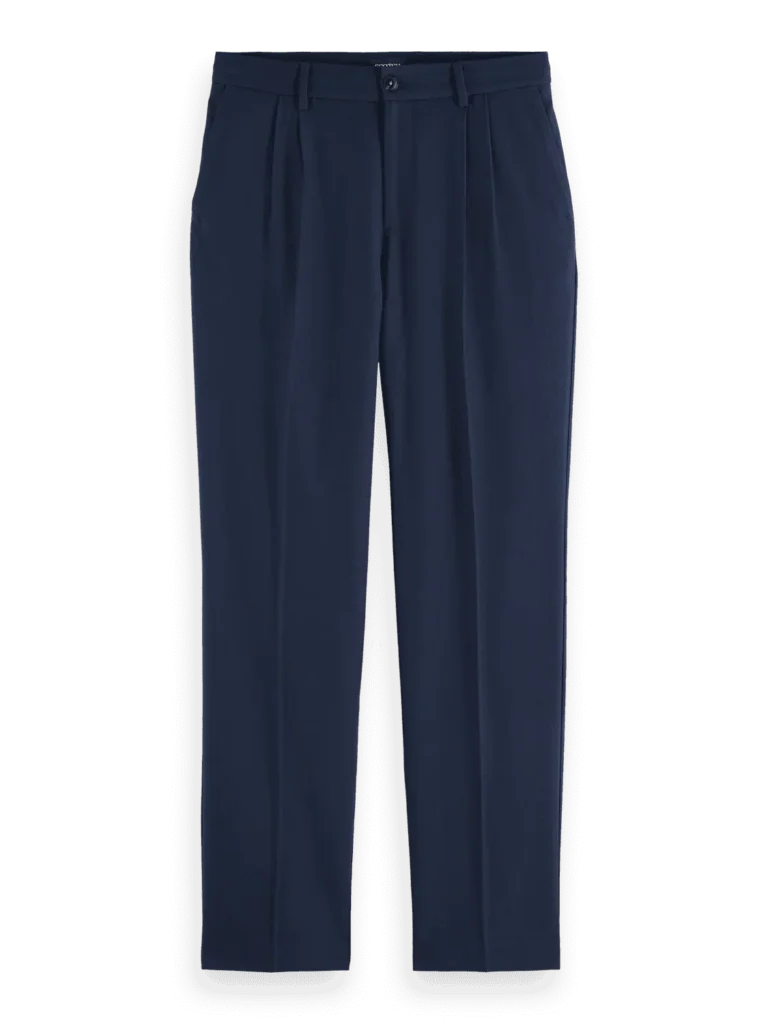 Scotch & Soda 178674 Relaxed straight fit pleated wool blend  trousers - Image 6