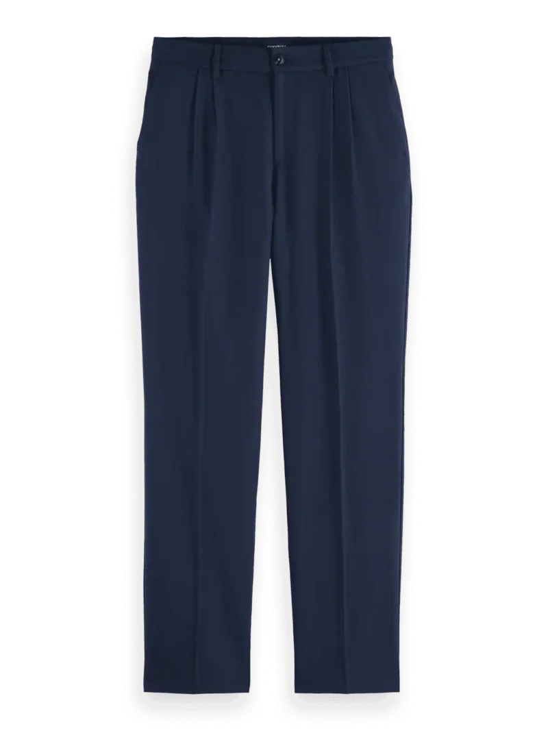 Scotch & Soda 178674 Relaxed straight fit pleated wool blend  trousers - Image 6