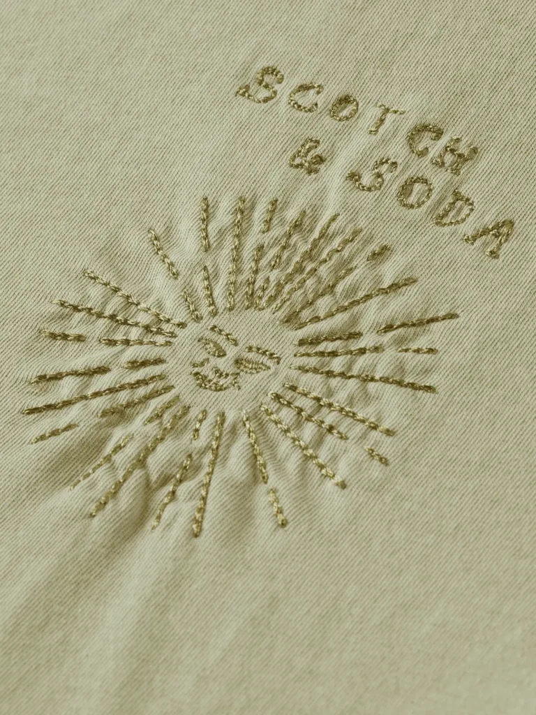 Scotch & Soda 178186 Washed Relaxed fit T-shirt with chest Embroidery - Image 6
