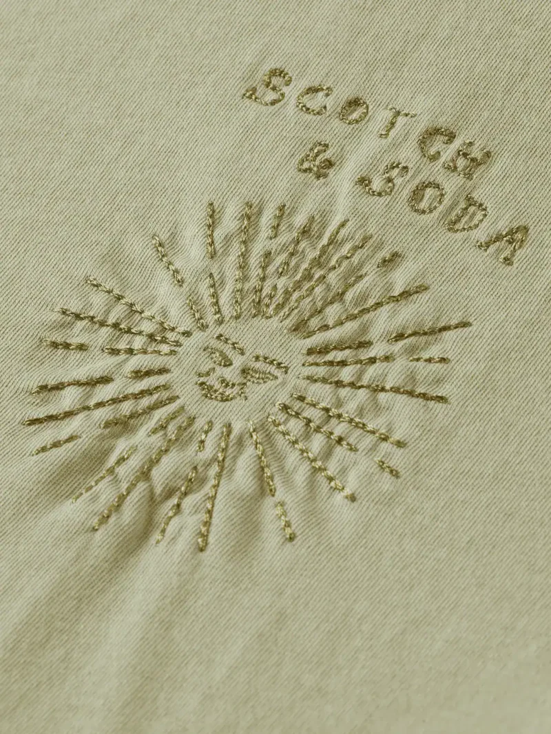 Scotch & Soda 178186 Washed Relaxed fit T-shirt with chest Embroidery - Image 6