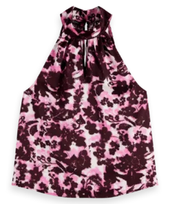 Scotch & Soda 179156 Halter Top with Bow Detail