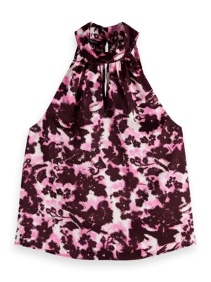 Scotch & Soda 179156 Halter Top with Bow Detail