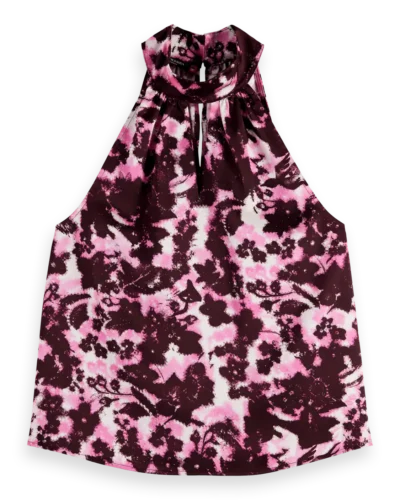 Scotch & Soda 179156 Halter Top with Bow Detail