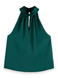 Scotch & Soda 179156 Halter Top with Bow Detail
