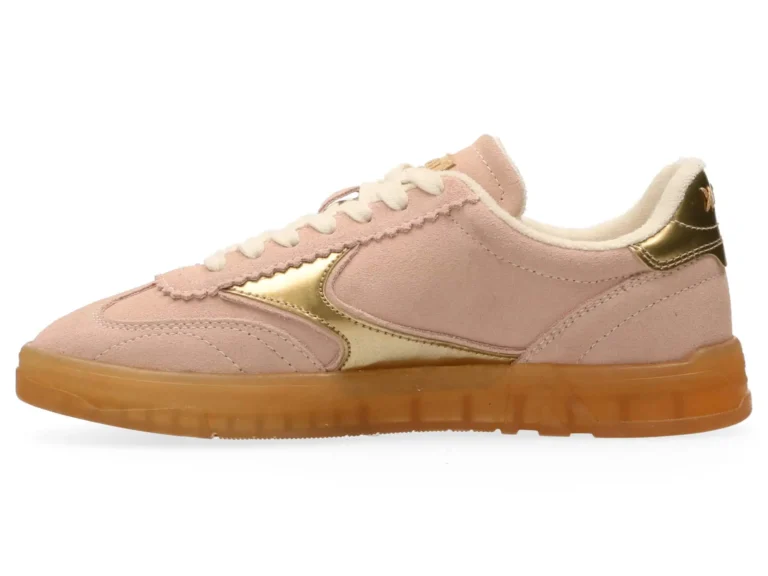 Scotch & Soda   Nixie Low Top Suede Trainers, Pink - Image 6