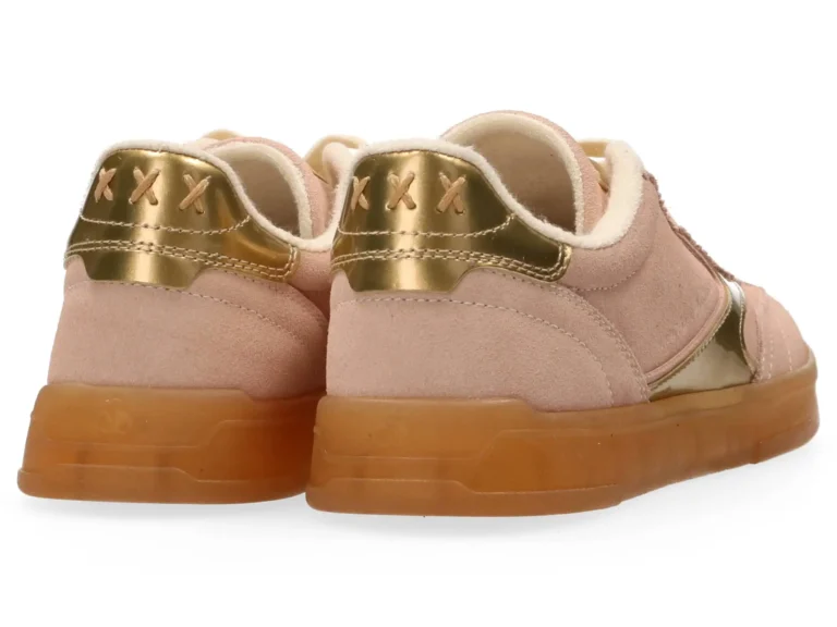 Scotch & Soda   Nixie Low Top Suede Trainers, Pink - Image 3