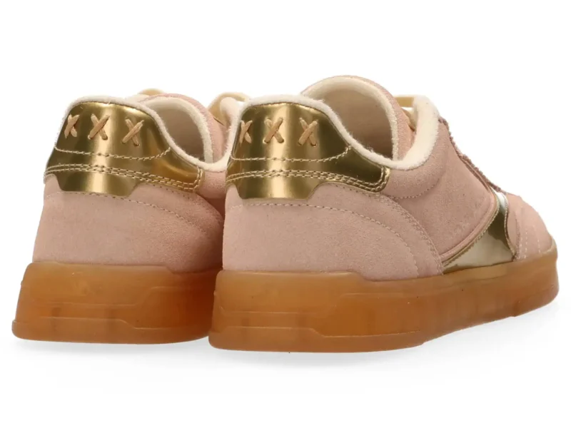 Scotch & Soda   Nixie Low Top Suede Trainers, Pink - Image 3