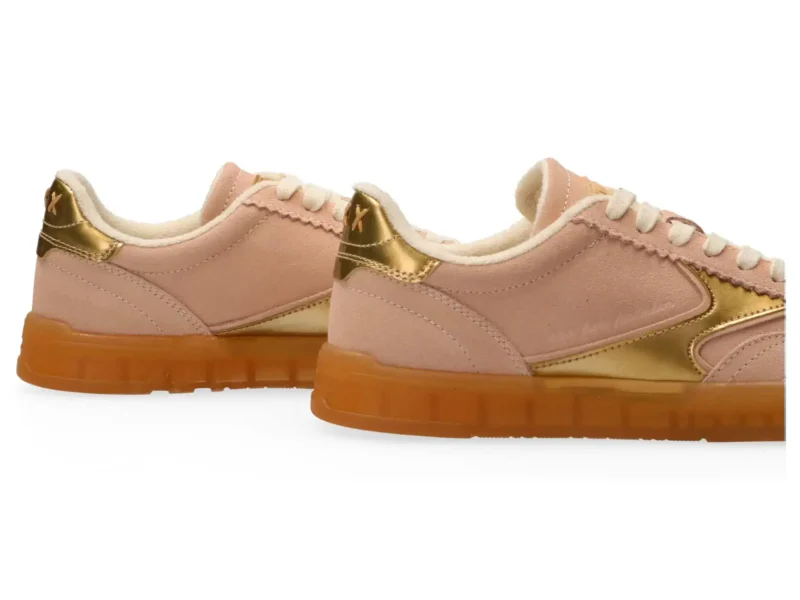 Scotch & Soda   Nixie Low Top Suede Trainers, Pink - Image 7