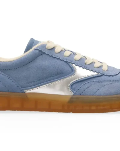 Scotch & Soda   Nixie Low Top Suede Trainers- Blue
