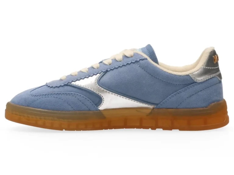 Scotch & Soda   Nixie Low Top Suede Trainers- Blue - Image 3