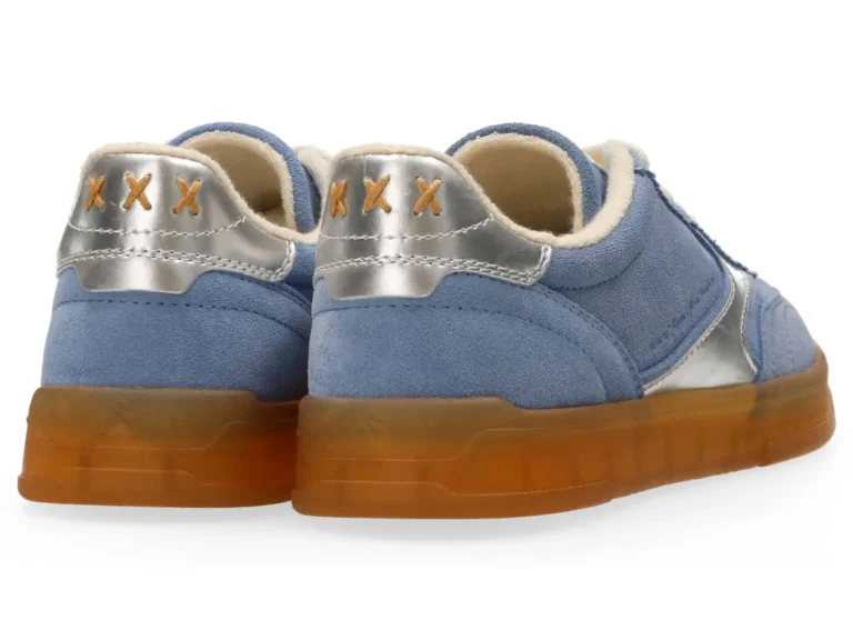 Scotch & Soda   Nixie Low Top Suede Trainers- Blue - Image 4