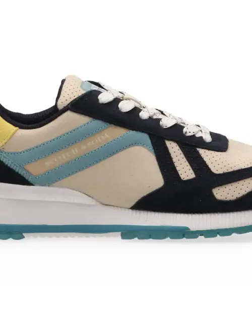 Scotch & Soda MEN Vivex Suede Low Top Trainers light blue