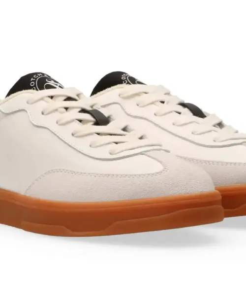Alternative view of Scotch & Soda MEN Slim Leather Low Top Trainers white