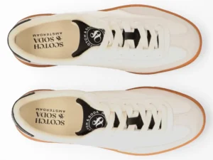 Scotch & Soda MEN Slim Leather Low Top Trainers white image4
