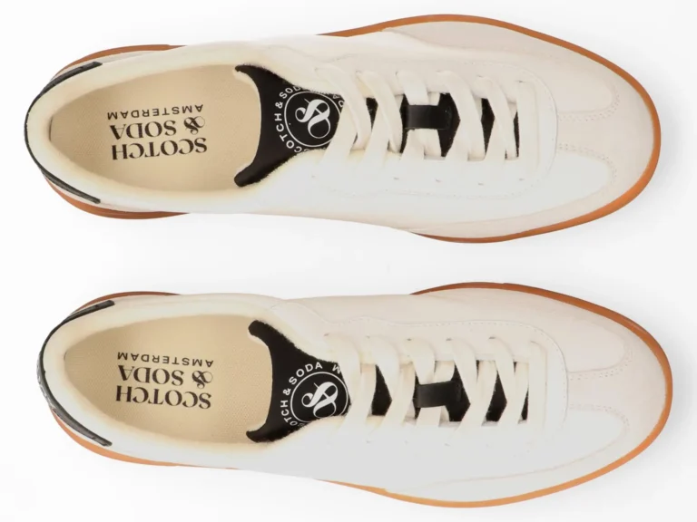 Scotch & Soda   Slim Leather Low Top Trainers - Image 6