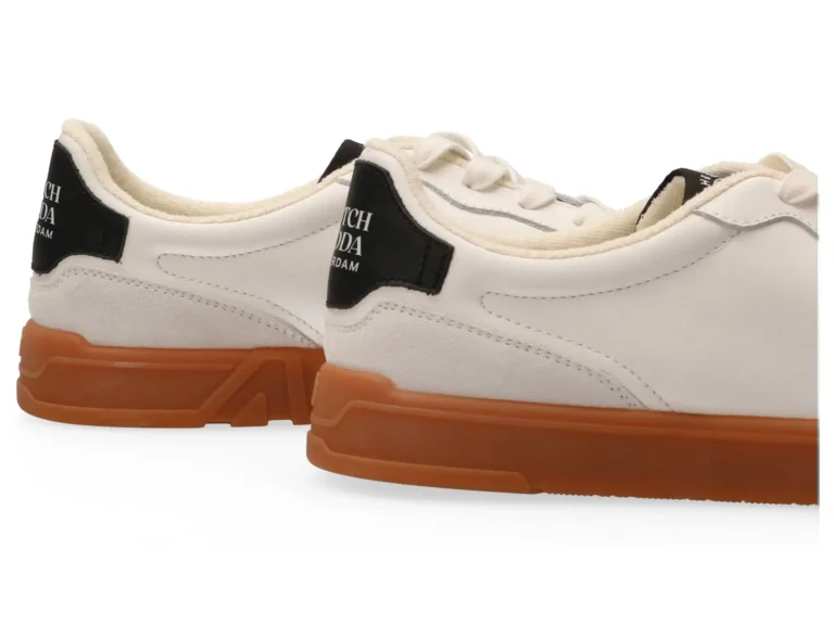 Scotch & Soda   Slim Leather Low Top Trainers - Image 7