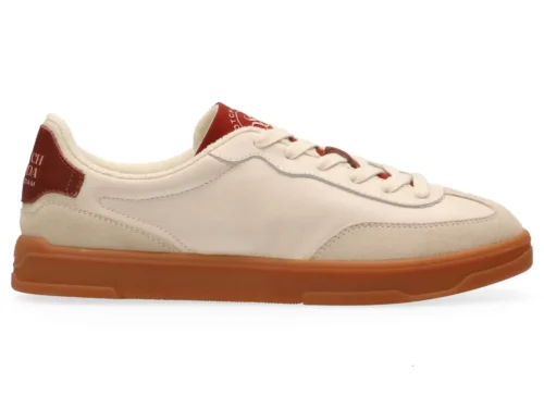 Scotch & Soda MEN Slim Leather Low Top Trainers white