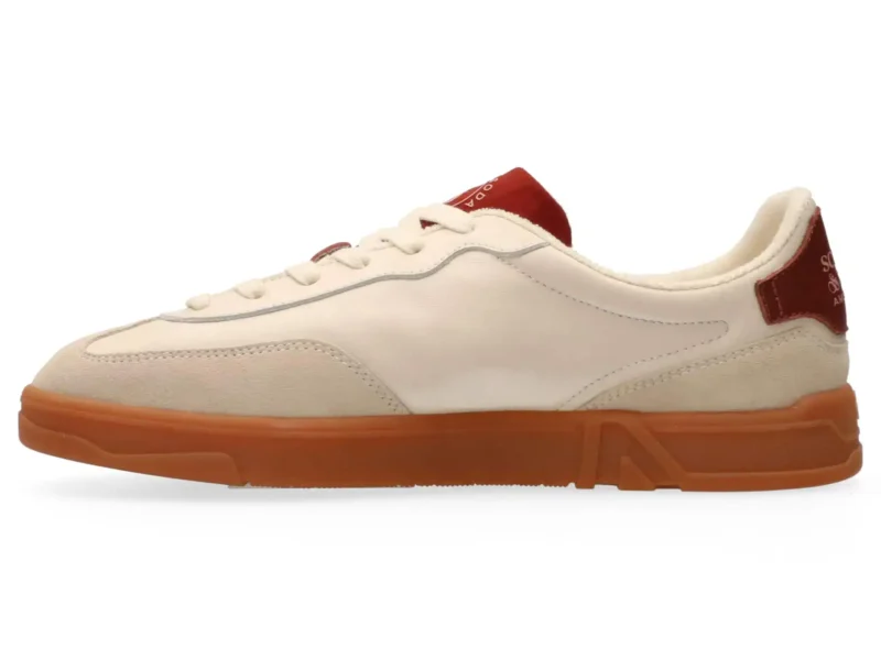 Scotch & Soda   Slim Leather Low Top Trainers - Image 3