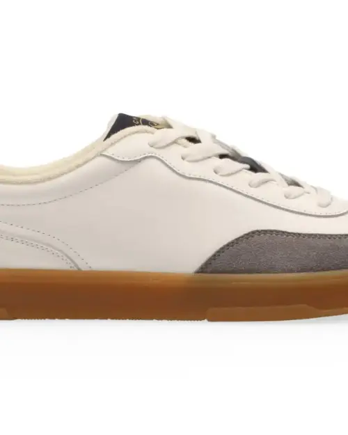 Scotch & Soda MEN Slim Leather Low Top Trainers