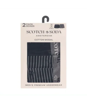 Alternative view of Scotch & Soda 2 pack Men's Modal Knit Boxer shorts