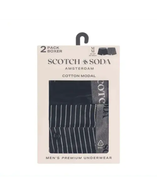 Alternative view of Scotch & Soda 2 pack Men's Modal Knit Boxer shorts