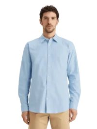 Scotch & Soda 179186 Essential Oxford Solid shirt blue