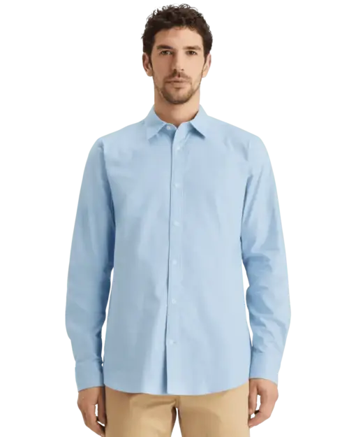 Scotch & Soda 179186 Essential Oxford Solid shirt blue