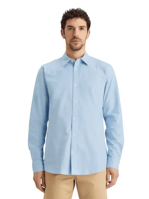 Scotch & Soda 179186 Essential Oxford Solid shirt blue