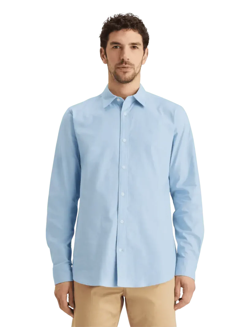 Scotch & Soda 179186 Essential Oxford Solid shirt blue
