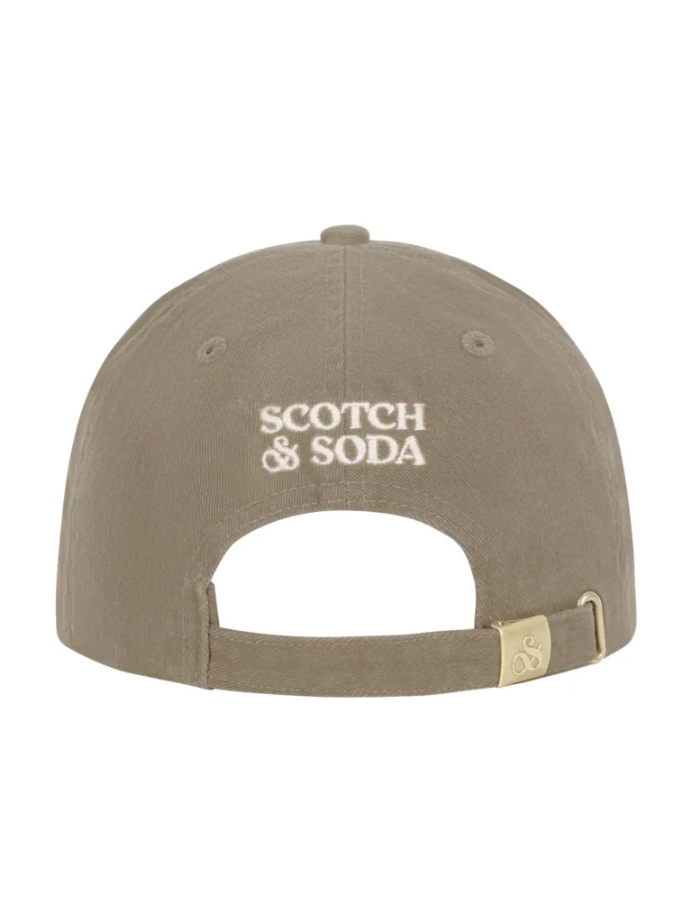 Scotch & Soda Cotton twill adjustable cap, Taupe - Image 2